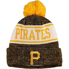 Pittsburgh Pirates New Era Youth Banner Cuffed Pom Knit Beanie / Hat NWT