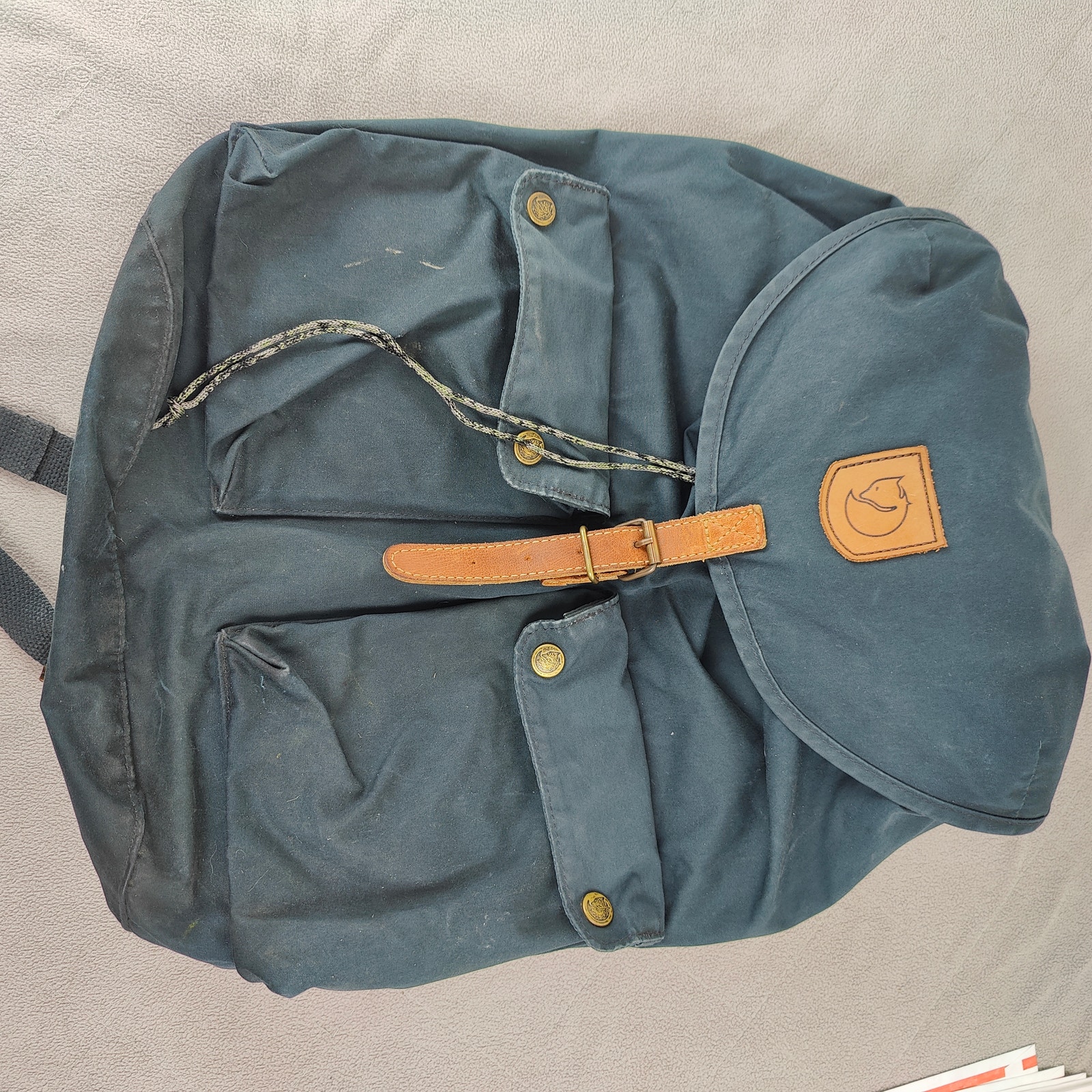Fjallraven Greenland Backpack Slate Blue Pockets Hiking Outdoors Laptop Travel