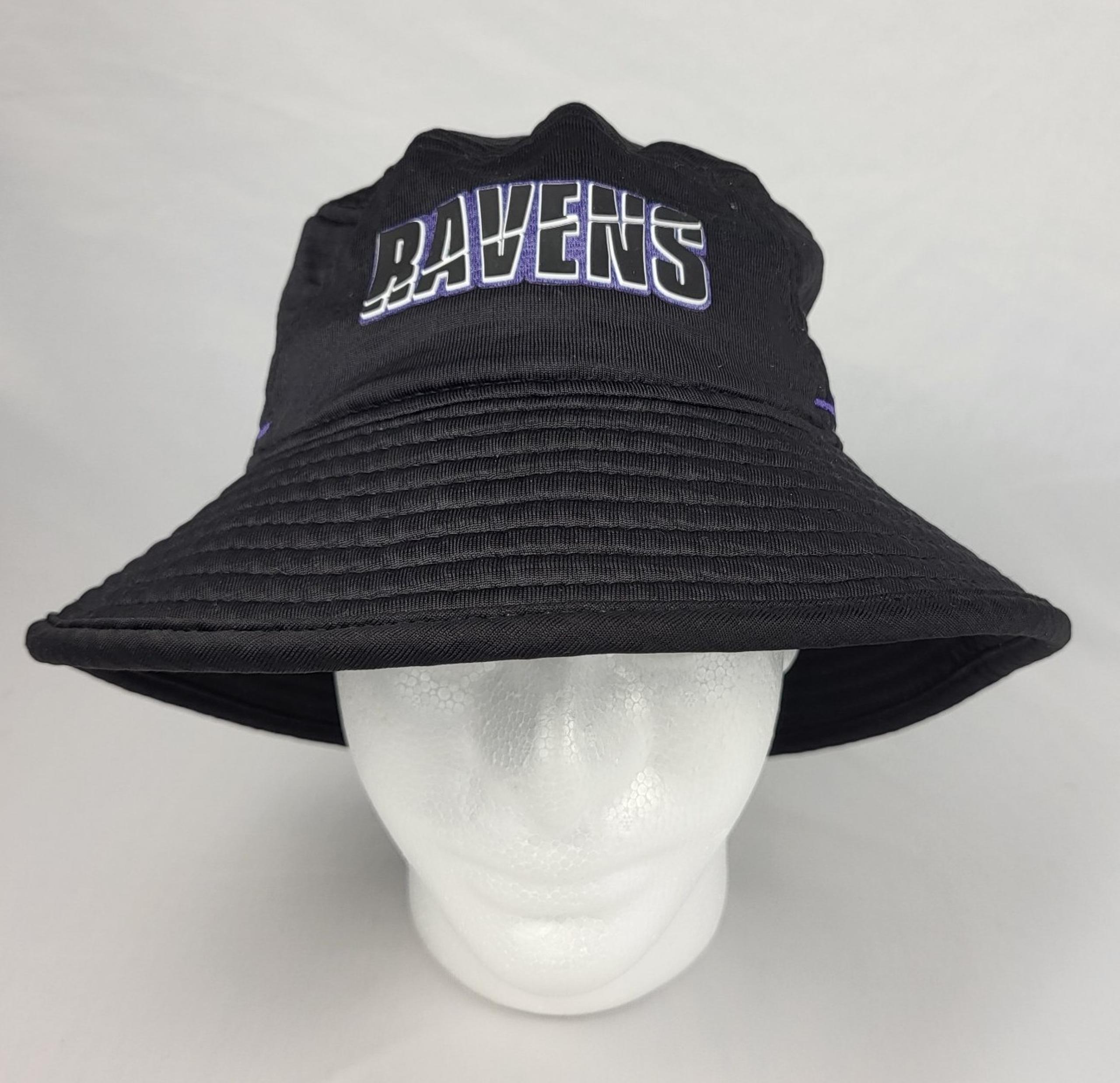 New Era Ravens NFL Black Bucket Hat Mens OS