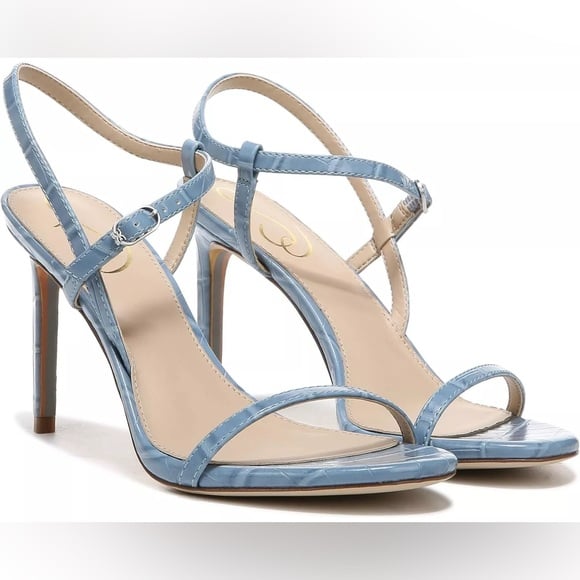 Sam Edelman Doran Strappy Sandal, Sky Blue Croc