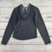 Lucky Lotus Knitwear Embroidered Full Zip Hoodie Sweatshirt Women's Large Blue