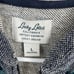 Lucky Lotus Knitwear Embroidered Full Zip Hoodie Sweatshirt Women's Large Blue