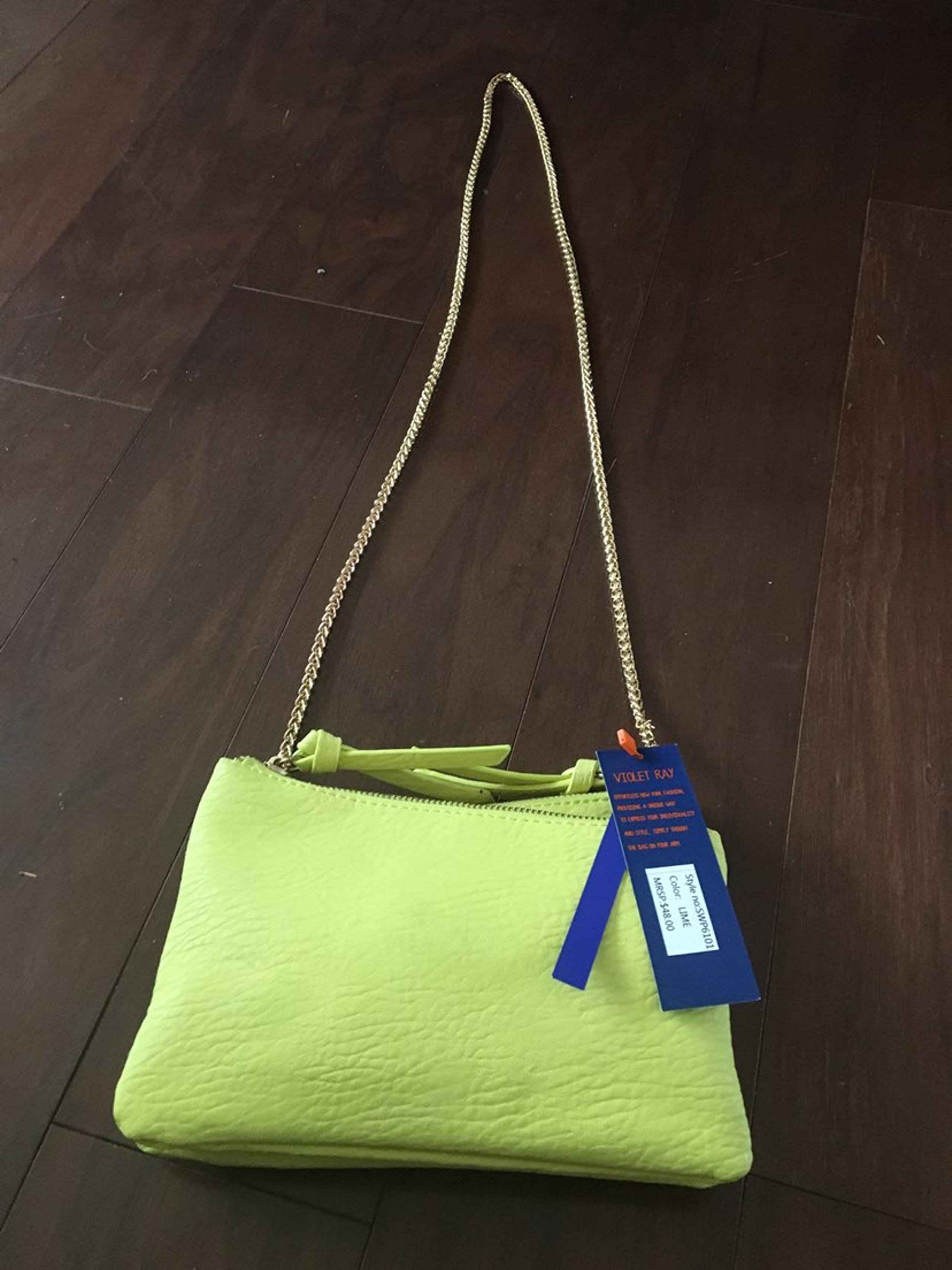 NWT Violet Ray yellow bag