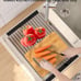 Rack Roll Up Dish Drying Rack for Kitchen Counter,Rolling Stainless Steel Sink