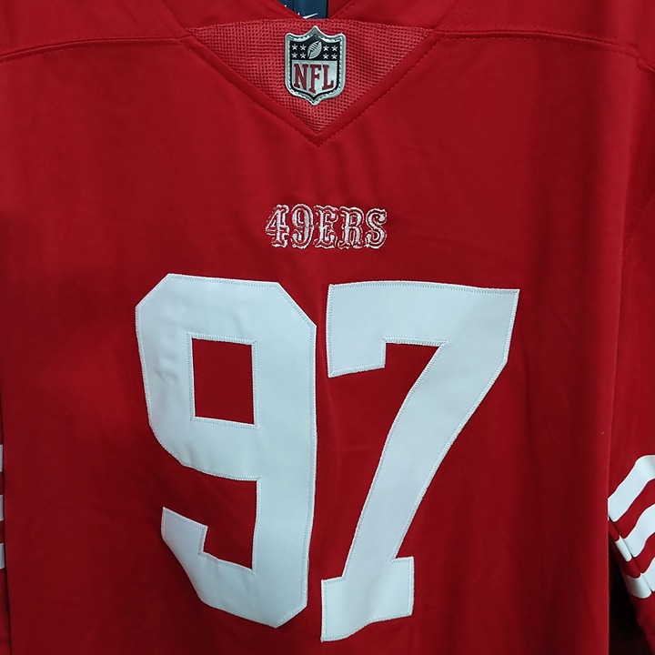 2023 new NFL San Francisco 49ers Nick Bosa 97# Red Jersey