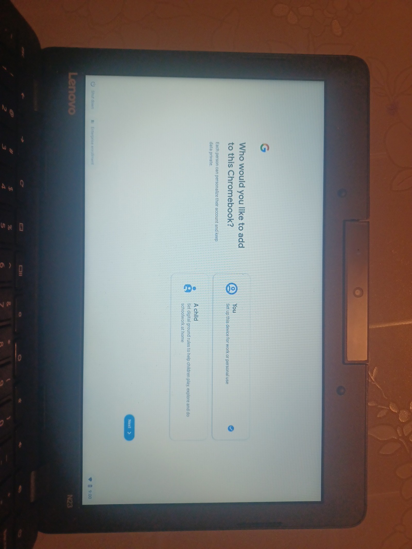 Chromebook from Lenova
