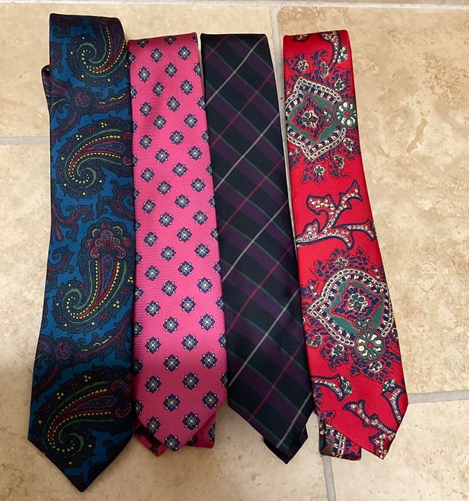 4 Assorted Polo Ralph Lauren Ties