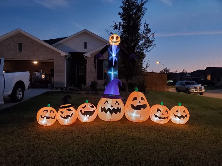 8 Foot Giant Halloween Inflatables Pumpkin Ghosts Decorations Outdoor