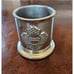 Rare Wilton ZIA Symbol Armetale Pewter Desk Set Pencil Cup Notepad Holder Box
