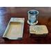 Rare Wilton ZIA Symbol Armetale Pewter Desk Set Pencil Cup Notepad Holder Box