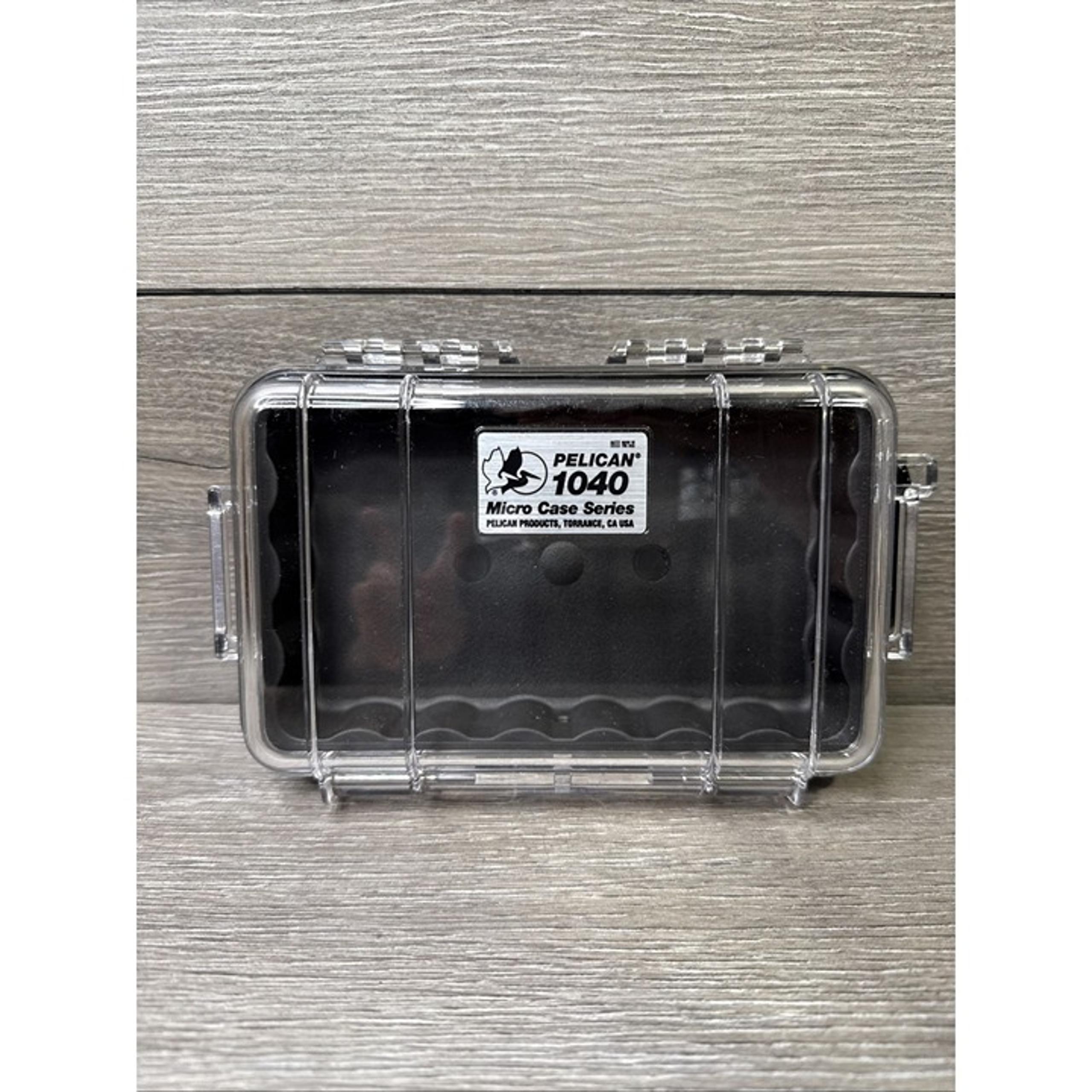 Pelican 1050 Watertight Hard Micro Case with Black Silicone Liner