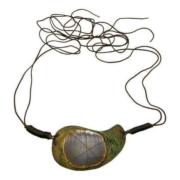 Statement Artisan Hand Made Boho Hippie Brutalist Metal Agate Belt OOAK