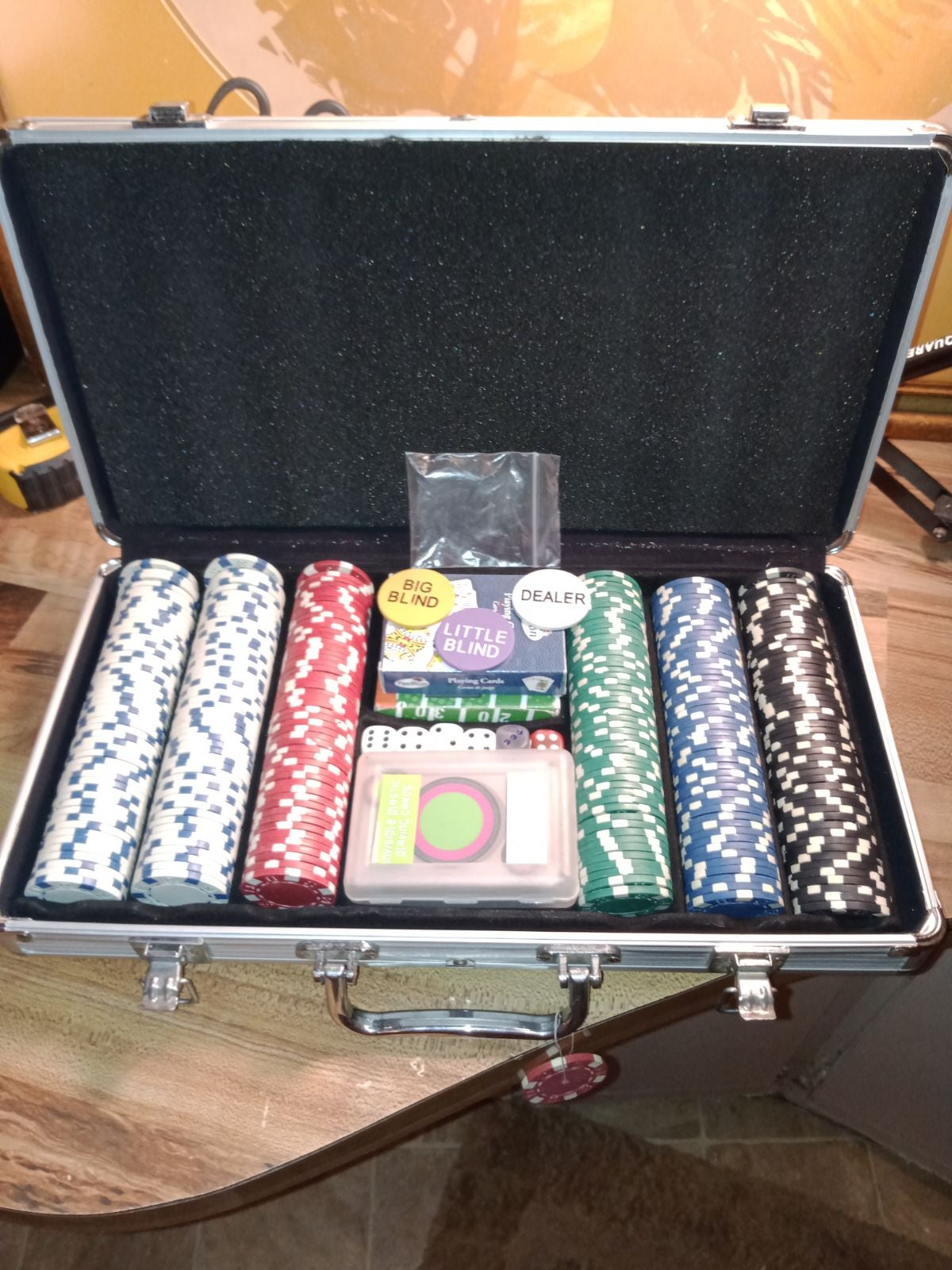 Professional poker players set