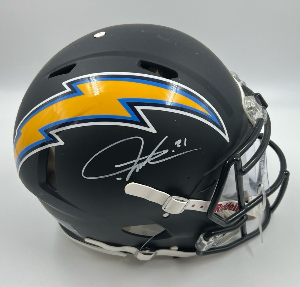 NFL Riddell LADAINIAN TOMLINSON LA CHARGERS Signed Authentic Full Size Helmet