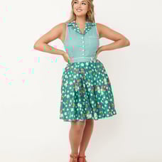 Unique Vintage romper with removable skirt