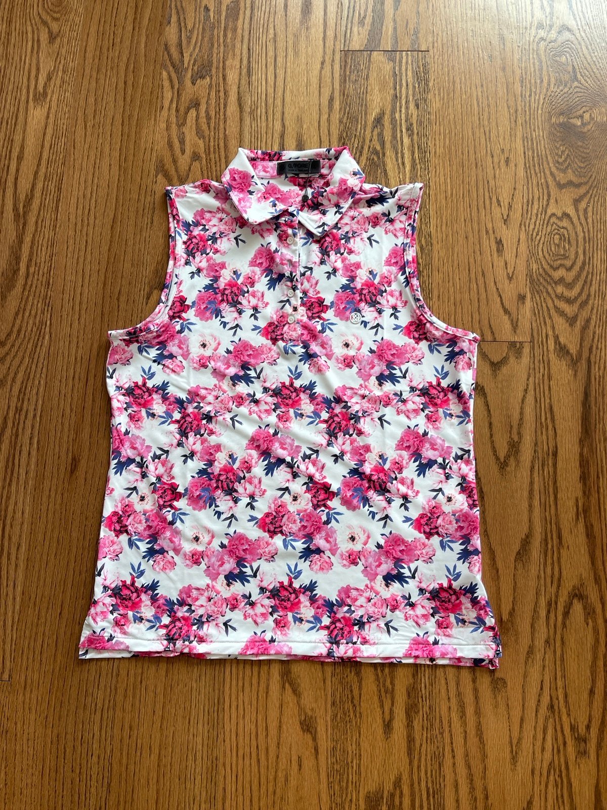 G/Fore Sleeveless Polo Top L
