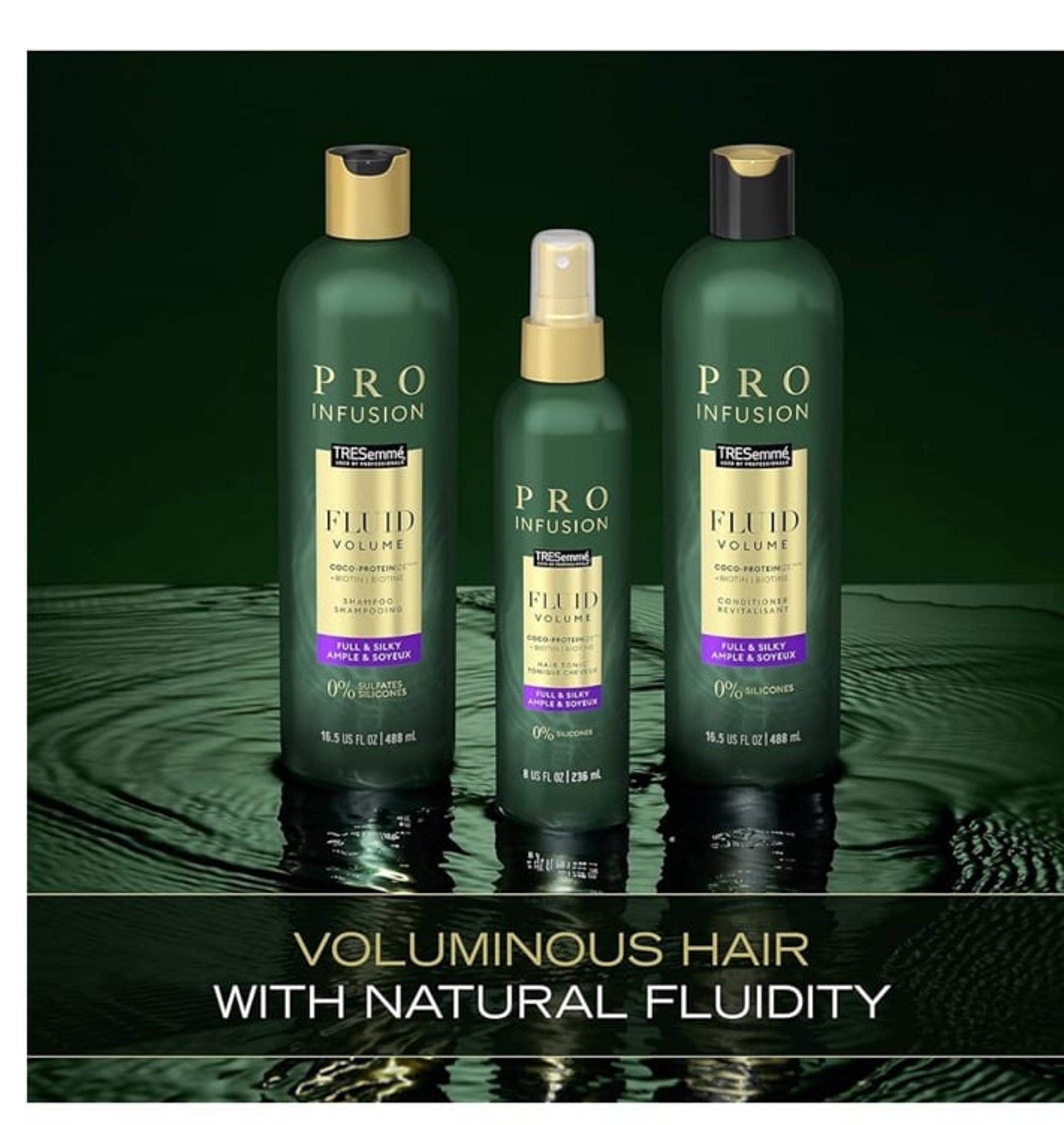 Tresemme Pro Infusion Fluid Color Shampoo, Conditioner and Hair Tonic Bundle set