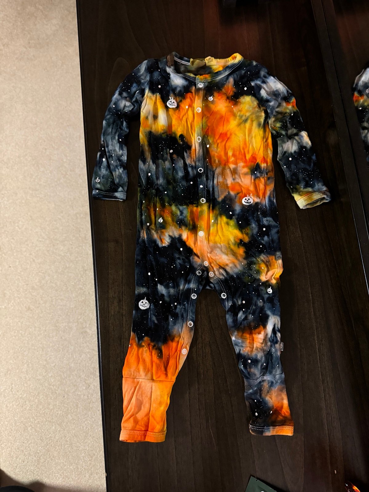 Kyte baby romper - Halloween themed tie-dye
