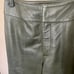 Antonio Melani High Rise Army Green Cropped Leather Pants