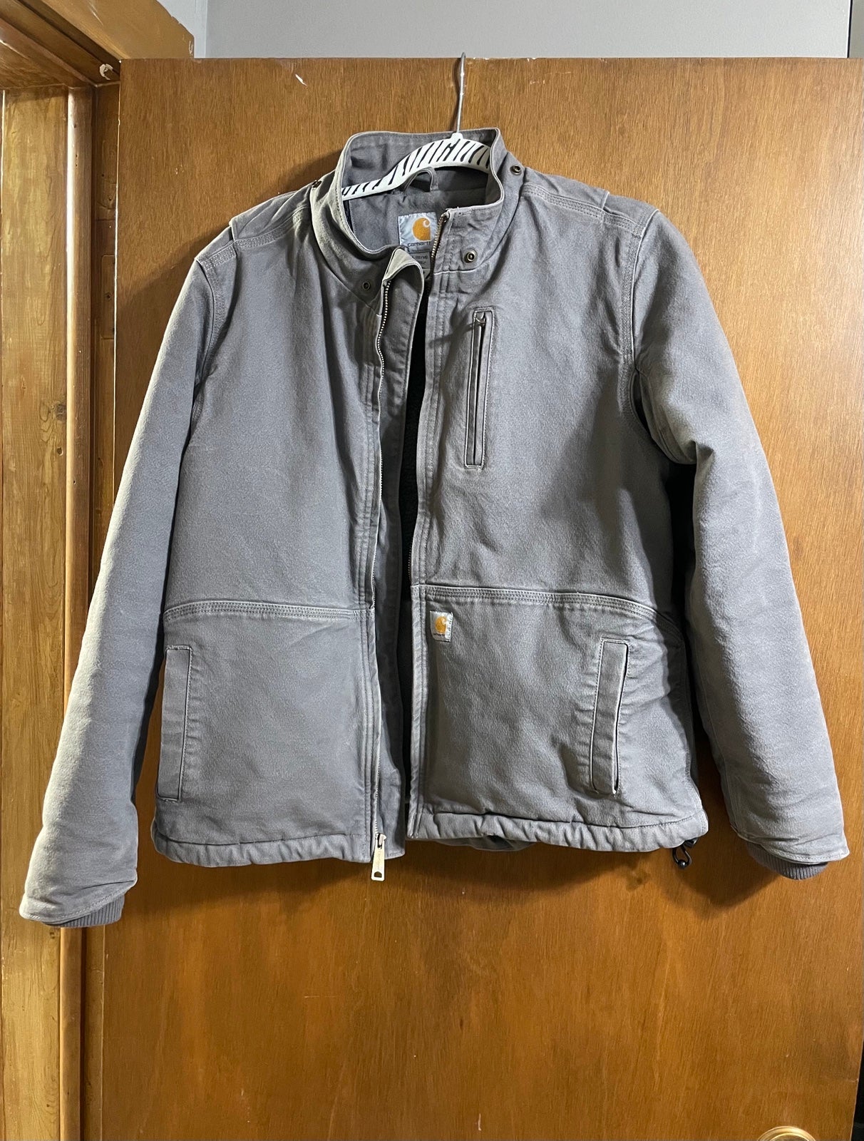Carhartt YL Grey Heavy Duty Utility Coat