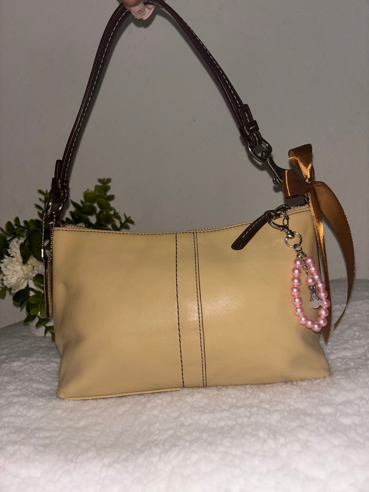 Coach Vintage Mini Leather Hobo Bag