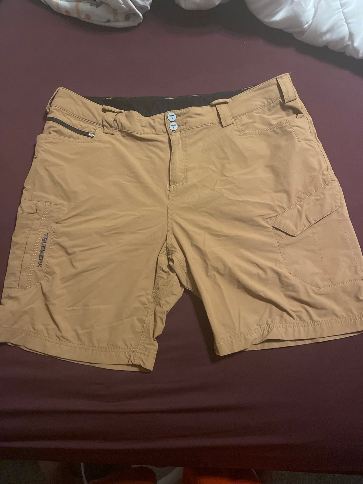 TRUEWERK Workwear Shorts T1 WerkShorts Relaxed Fit Lightweight 40 Khaki