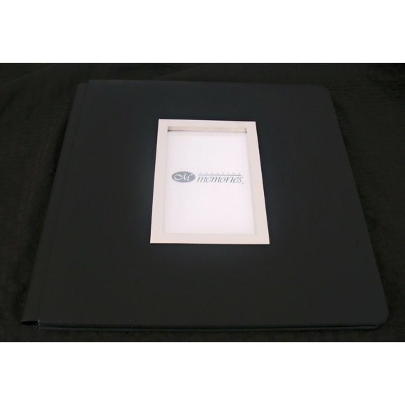 CREATIVE MEMORIES 12 x 12 Old Style BLACK Album Window Opening Silver NEW