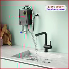 Local warehouse1 Pc RV Tankless Instant Heating Electric Water Heater, 110V 3000