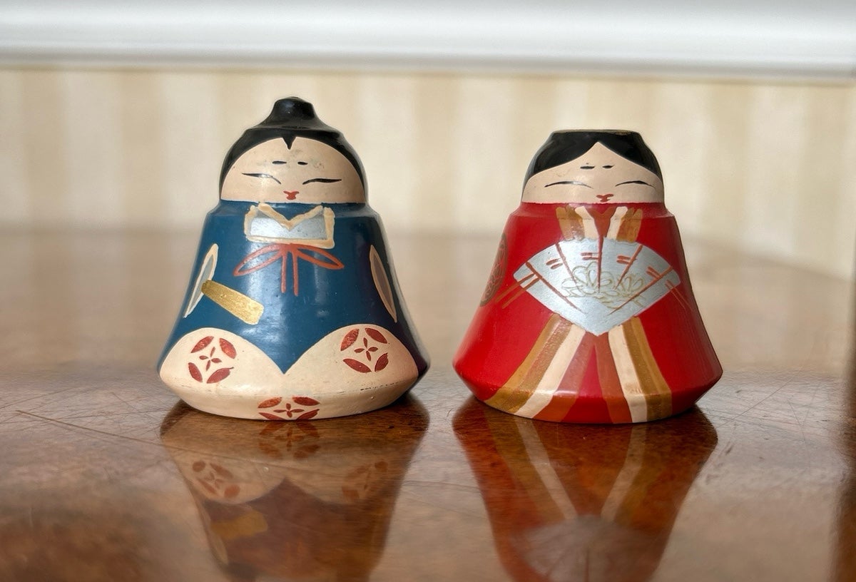 Japanese Vintage Ceramic Hina Dolls Traditional Japanese Hina Dolls