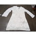 NWT La Blanca Waverly Covers Crochet V-Neck Tunic Cover Up - Ivory size S