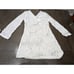 NWT La Blanca Waverly Covers Crochet V-Neck Tunic Cover Up - Ivory size S