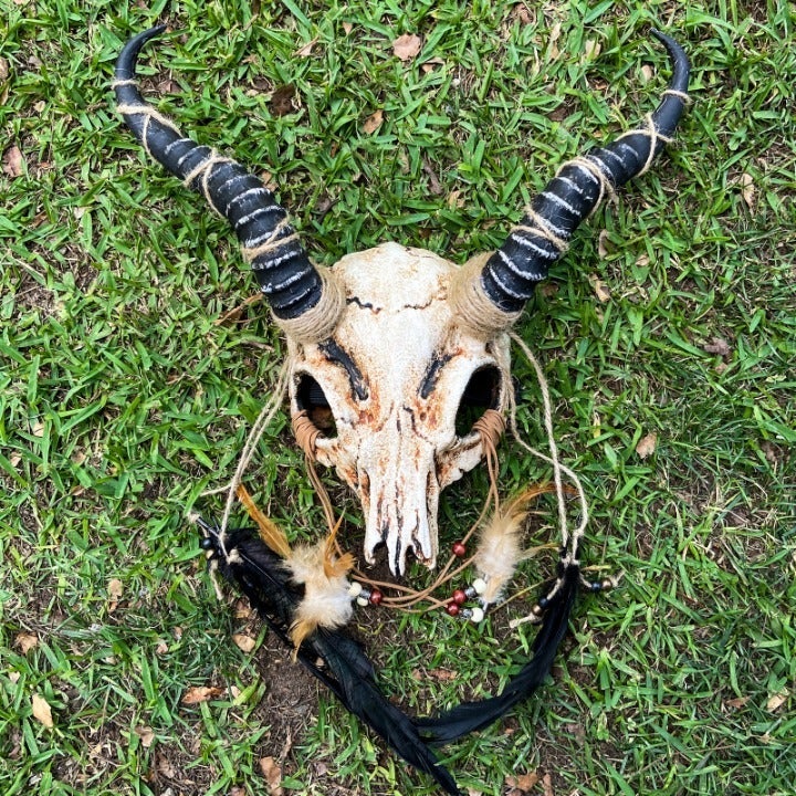 Demon Goat Skull Horned Cosplay mask