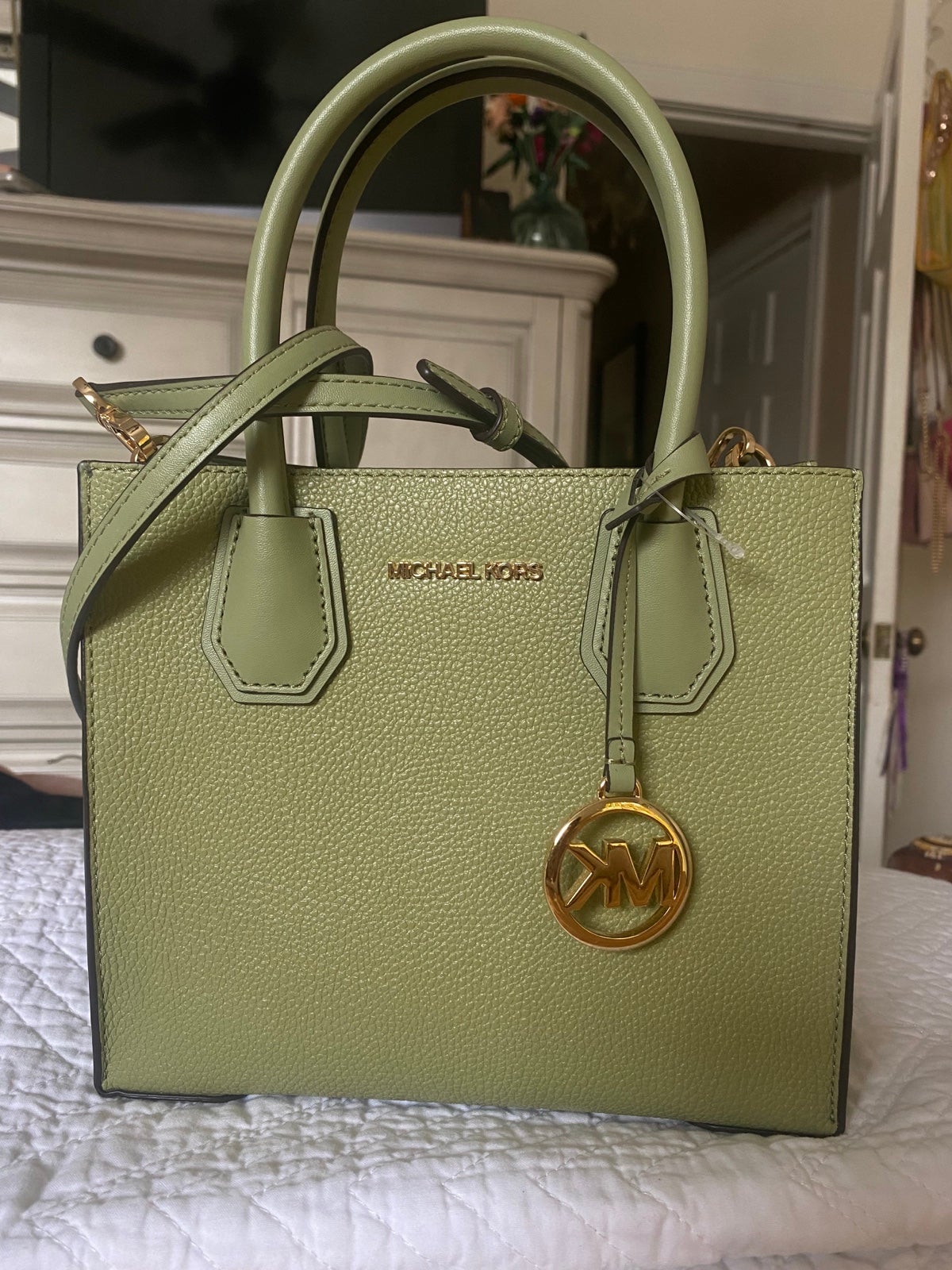 Mercer Medium Pebbled Leather Crossbody Bag