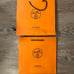 Hermes Authentic Orange shopping bag Set - Large