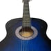 BC 38-Inch Acoustic Parlor Guitar (Blue Starburst) EXCELLENT