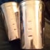 4 BRAND NEW OLD stainless steel cups FOR PROFESSIONAL MILKSHAKE MACHINE