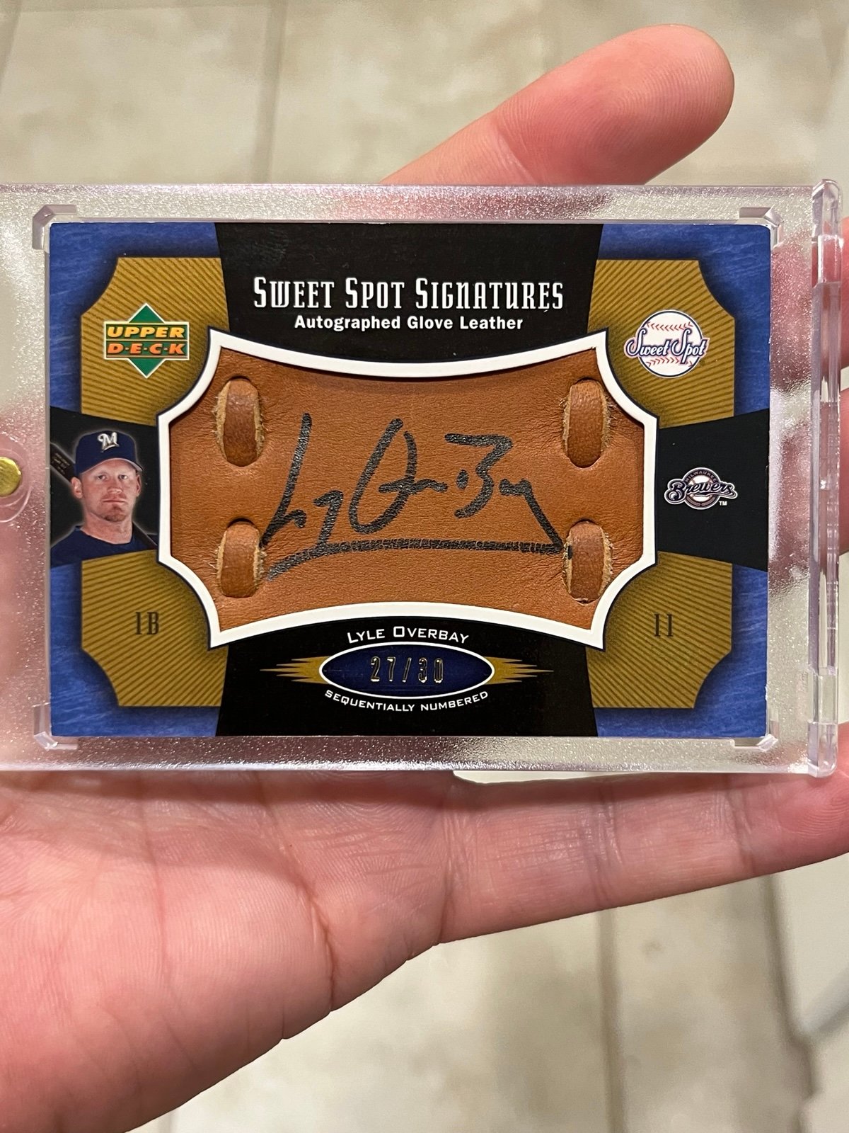 Lyle Overbay Upper Deck Sweet Spot Signatures /30