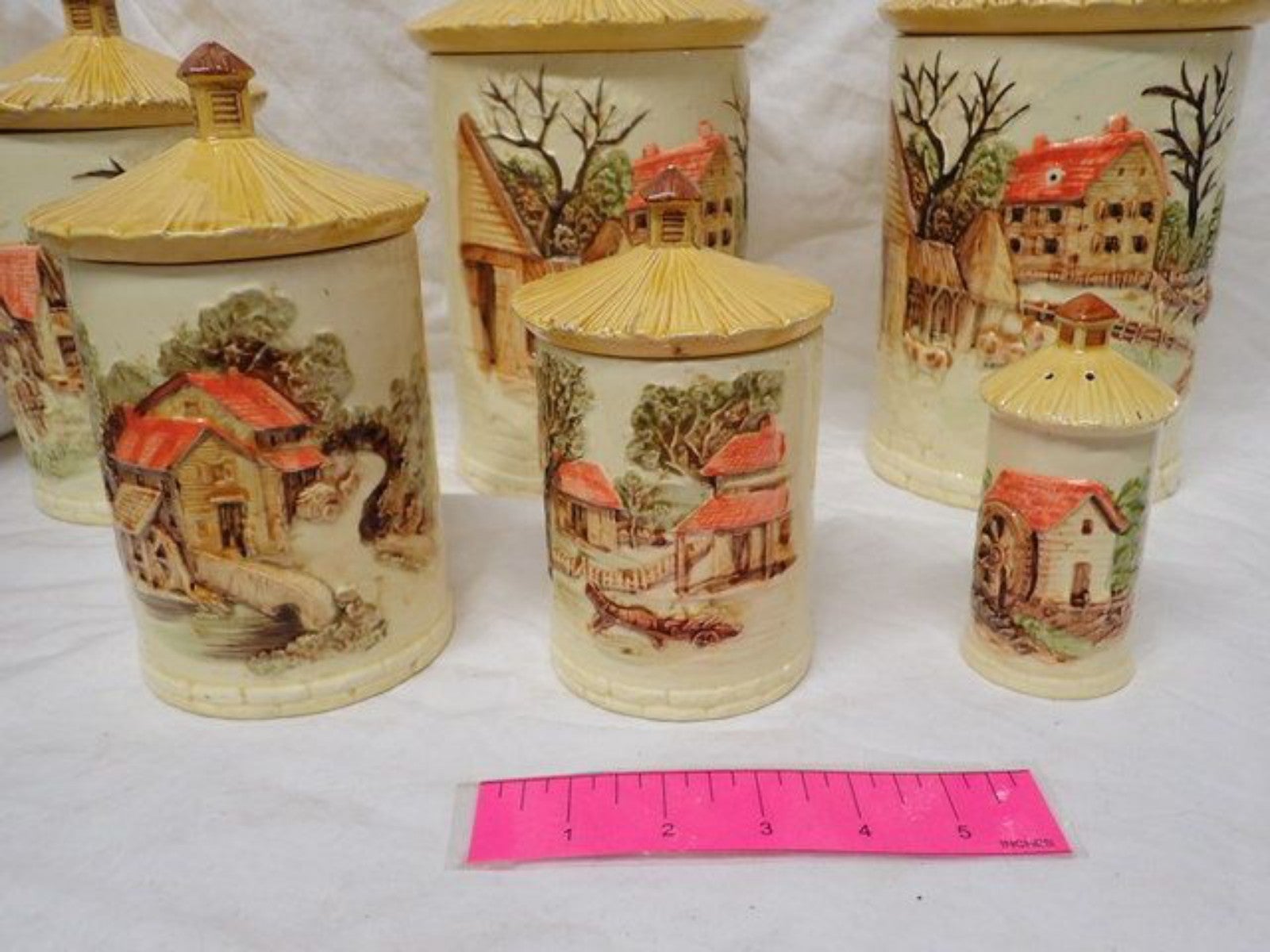 Sears Roebuck and co country farm canister set 1981