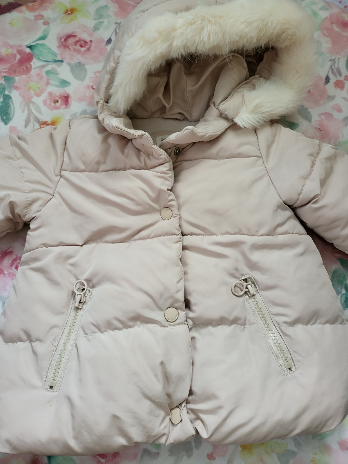 ZARA baby girl puffy jacket