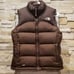 North Face Small Brown Nuptse Vest Coat 96 Retro 700 Goose Down Puffer Jacket S