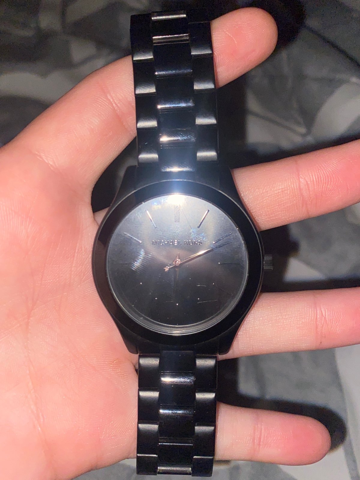 Micheal Kors triple black men’s watch