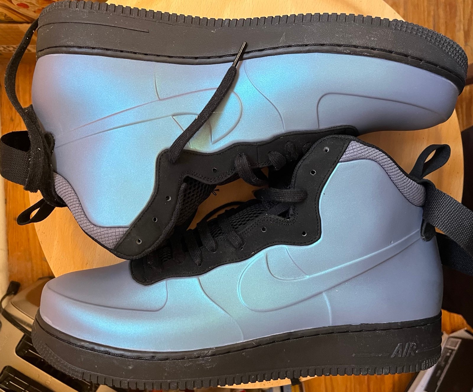Nike Air Force 1 Foamposite Cup Light Carbon/Light Carbon-Black size 14