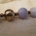 Vintage lacy agate stone beaded necklace