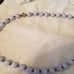 Vintage lacy agate stone beaded necklace
