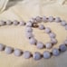 Vintage lacy agate stone beaded necklace