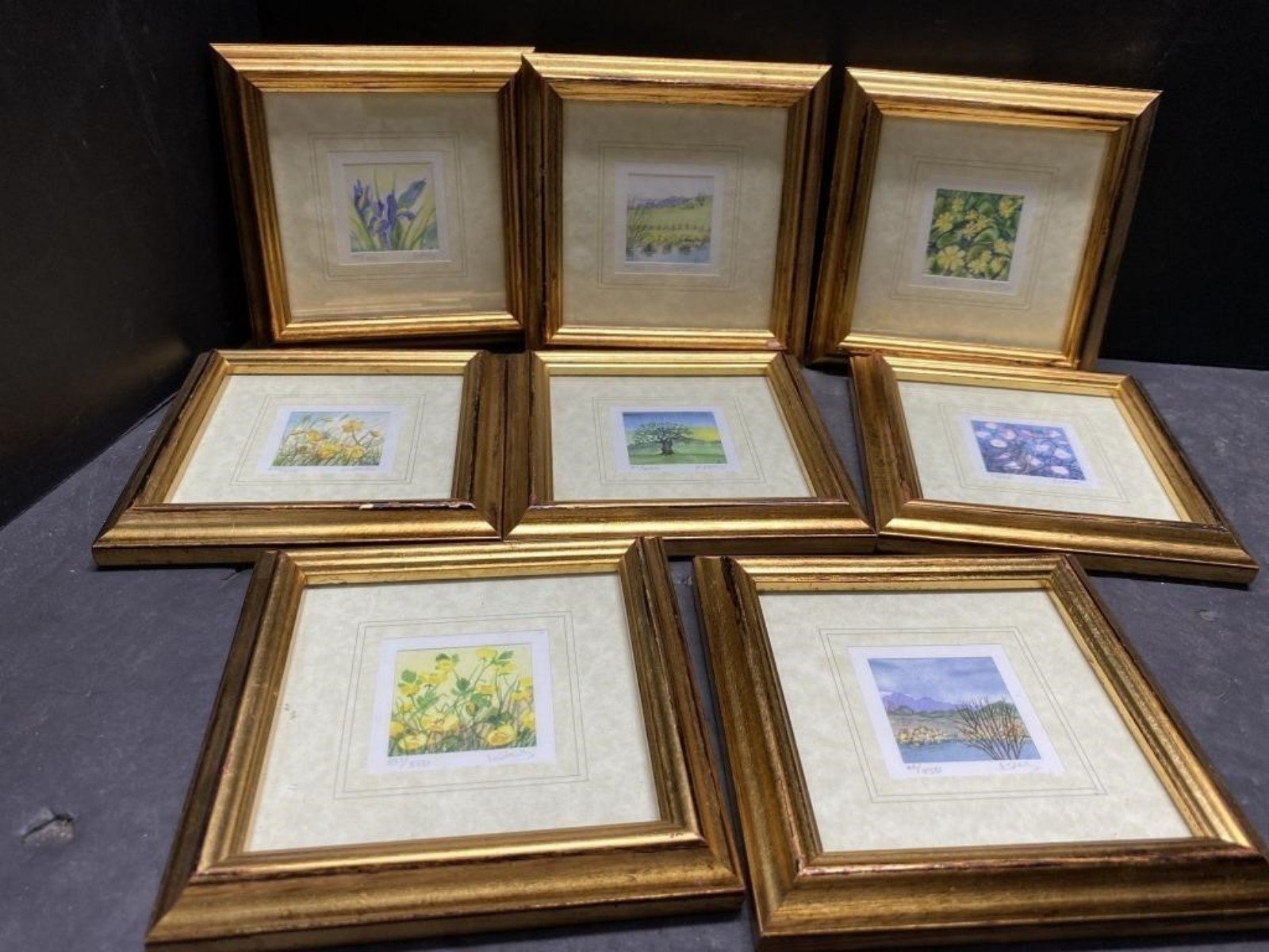 KATHLEEN FREETH WATERCOLORS ENGLAND NUMBERED

Lot of 8