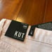 New NWT KUT Jane Pink Denim Jean Short High Rise Frayed Hem Bottoms Size 0
