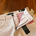 New NWT KUT Jane Pink Denim Jean Short High Rise Frayed Hem Bottoms Size 0