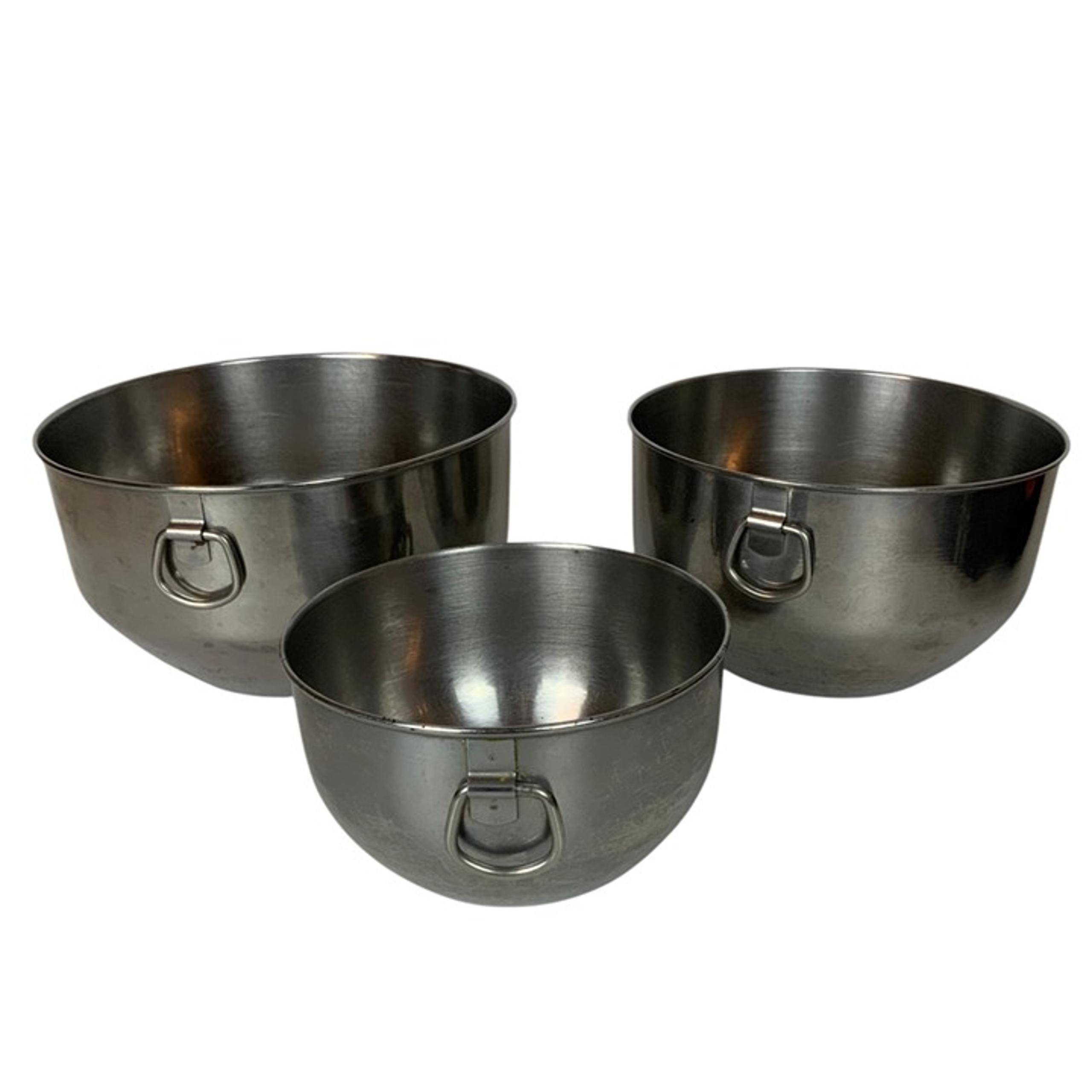 Farberware Stainless Steel Nesting Mixing Bowl Set Of 3 with Thumb Rings Korea