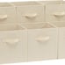 Collapsible Fabric Storage Cubes Organizer with Handles,Pack of 6